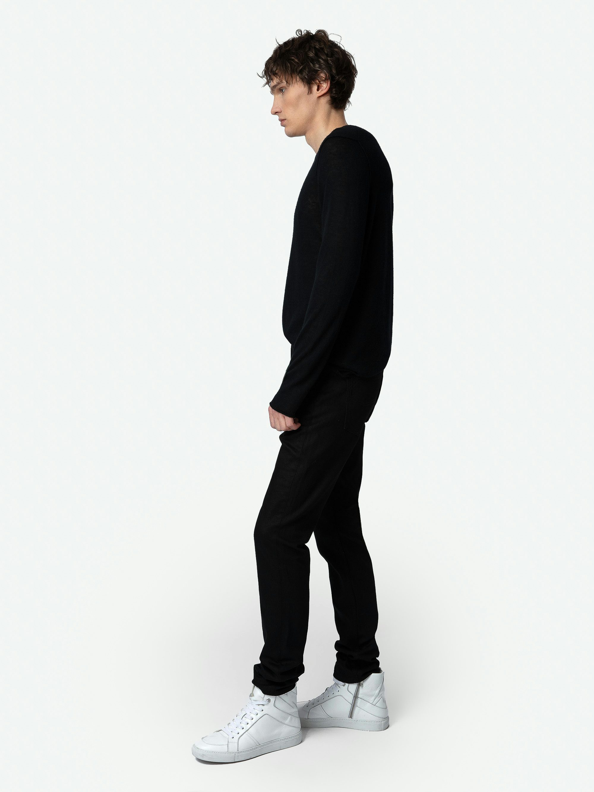 Jean Mick - Röhrenjeans mit Reißverschluss.